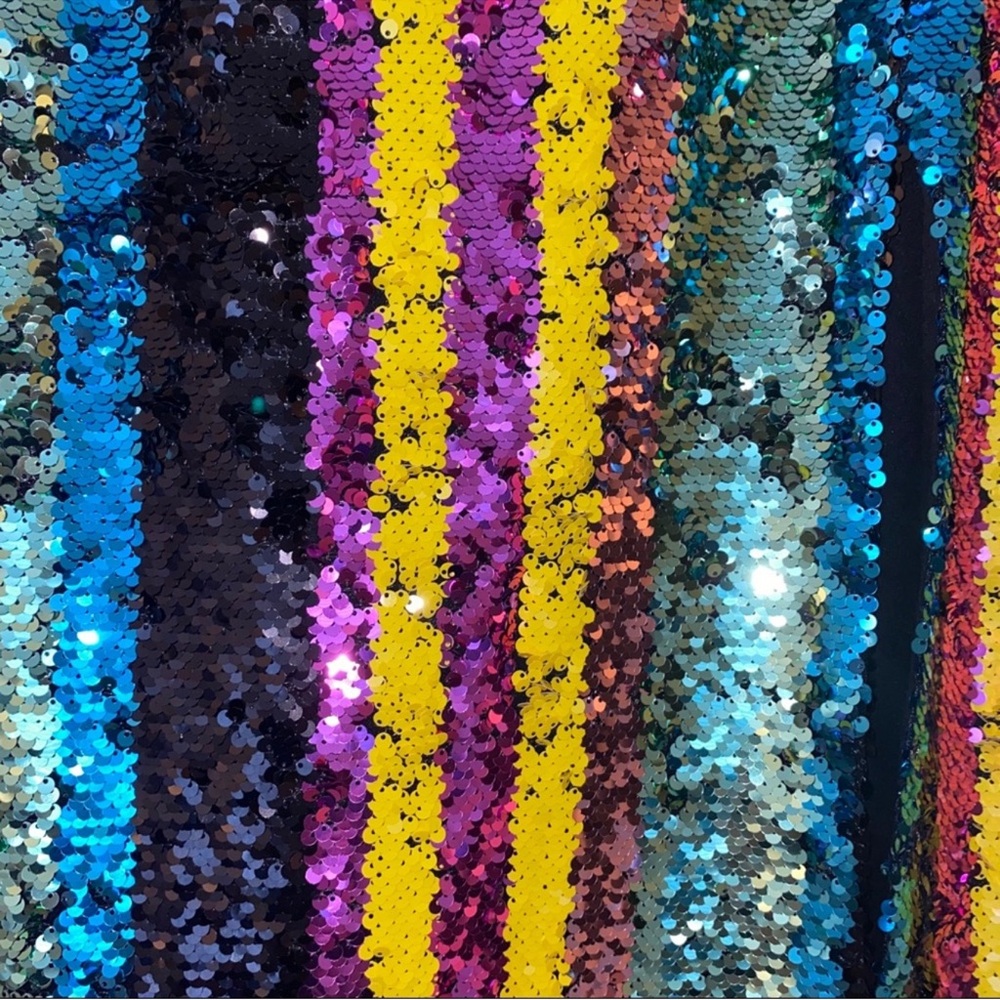 Multicolor Sequin Midi Skirt sz S - Picture 3 of 7